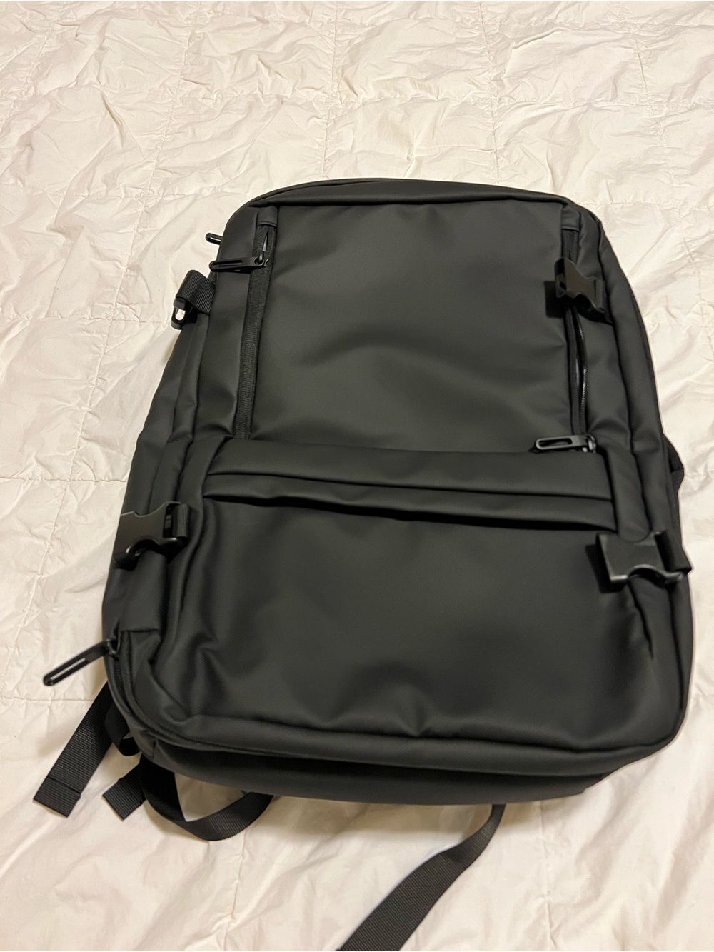 Minimal Black Everyday Men's/ women’s Backpack